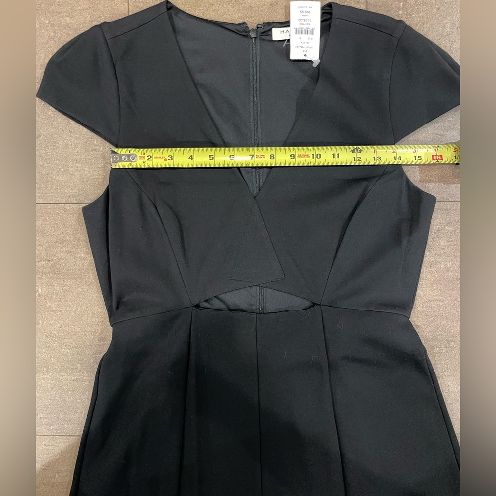 Halston Heritage Black Cutout Dress – Size 8 - Picture 8 of 11